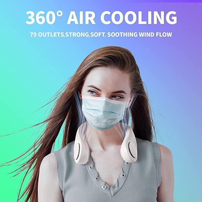 Neck Fan | Portable & Bladeless [Rechargeable]